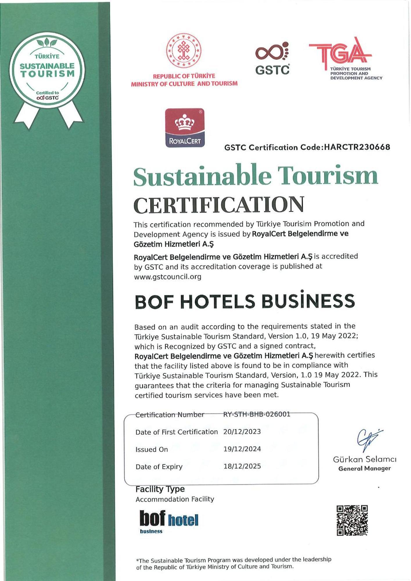 Bof Hotels Business Istanbul Exterior foto